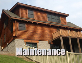 Amissville, Virginia Log Home Maintenance